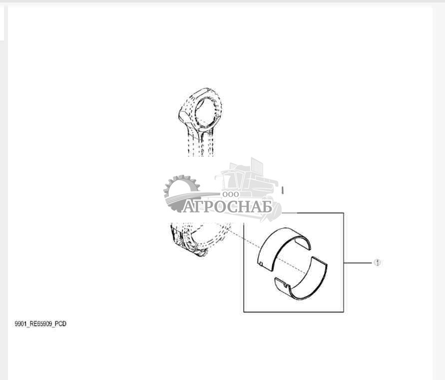 9901 Комплект шатунных подшипников 